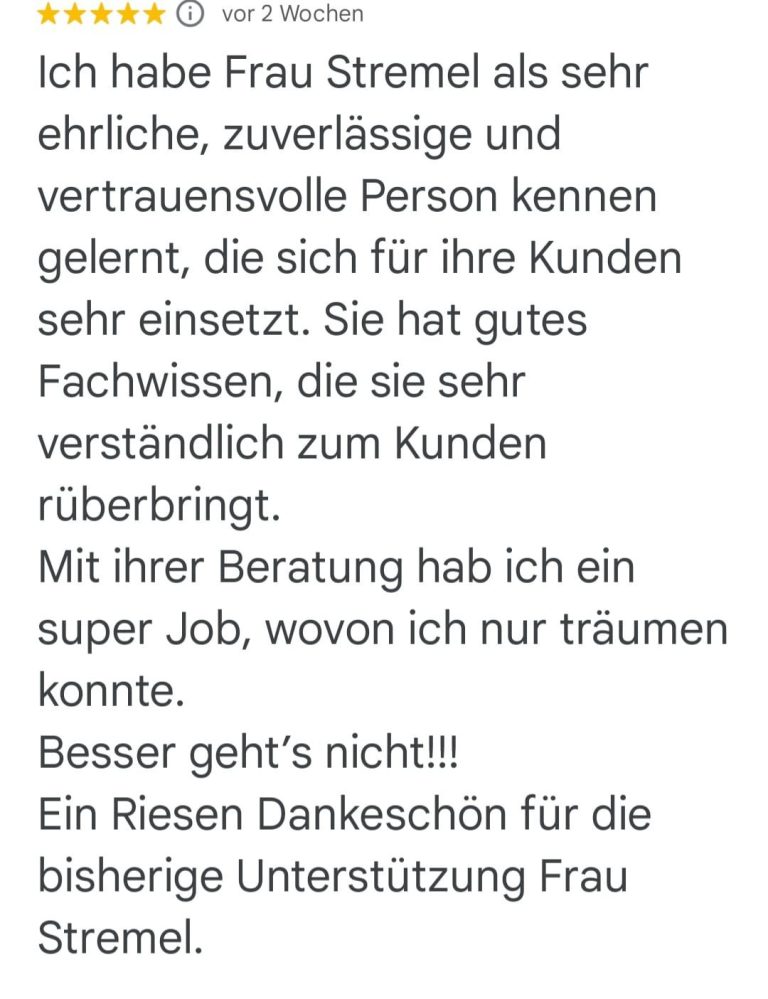 Erfahrungsbericht einer Klienten, die dank Irina Stremels Coaching ihren Traumjob gefunden hat.

